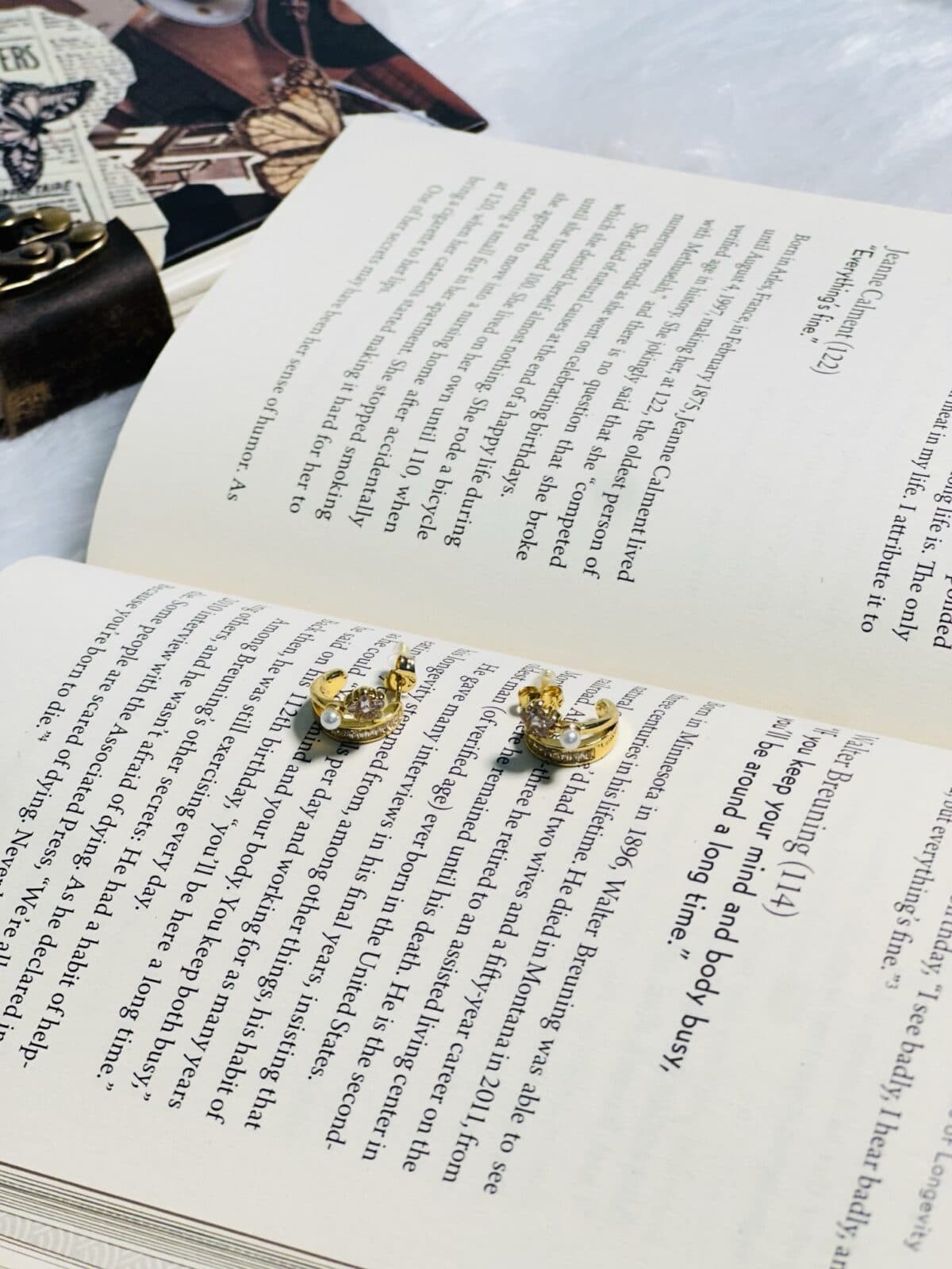Anti Tarnish Crystal Daisy Pearl Earrings