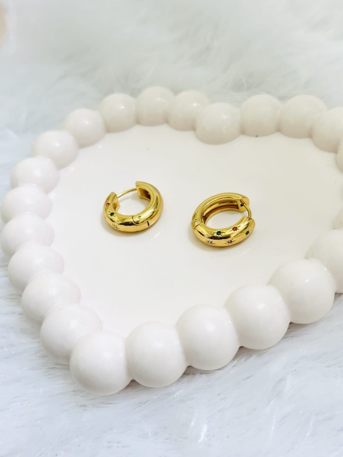 Celestial Bloom Hoop Earrings